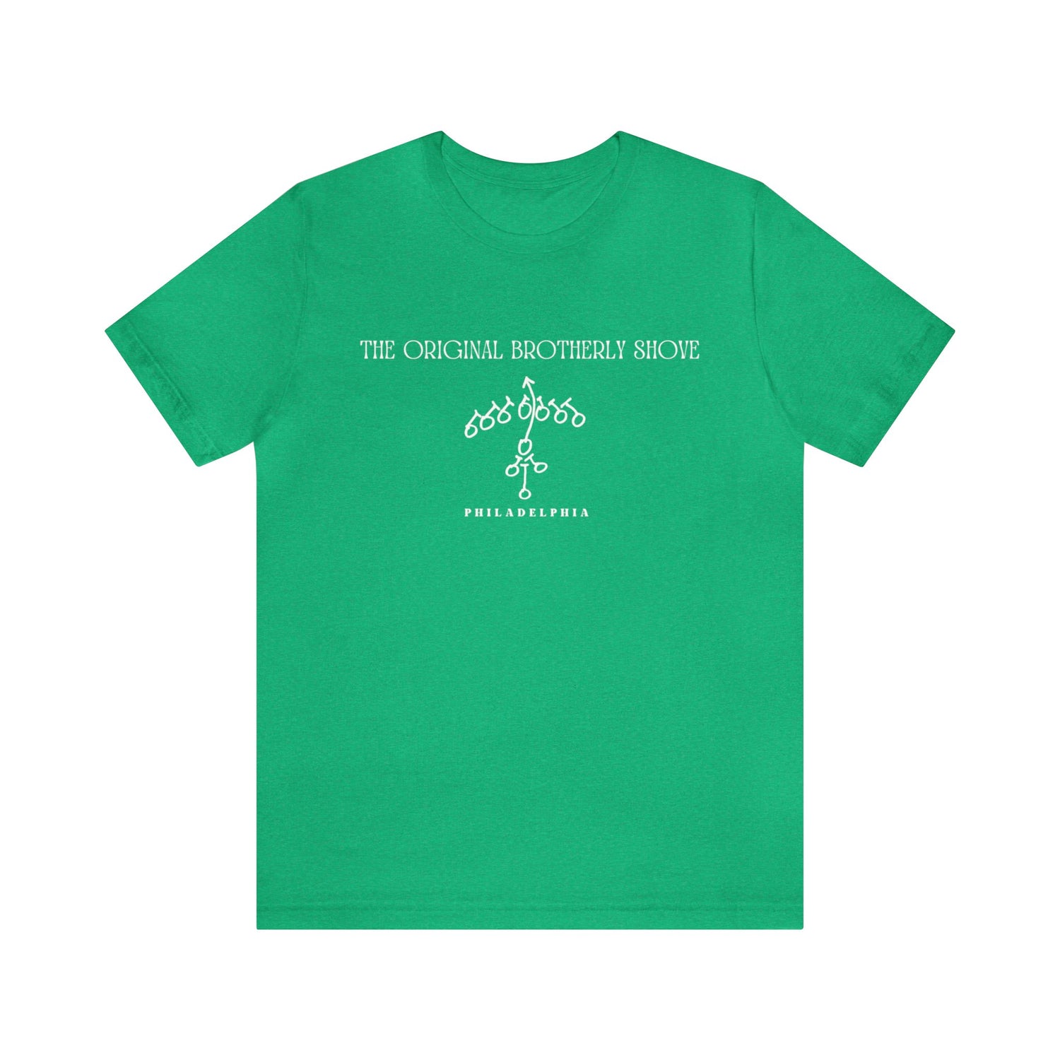 Kelly Green "The Original Brotherly Shove" T-shirt - Home Field Fan