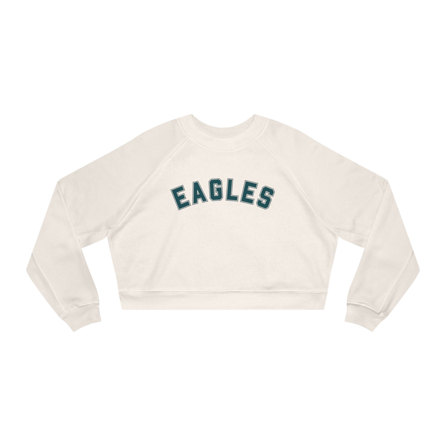 Cropped College Block Eagles Crew Neck Sweatshirt - Home Field Fan