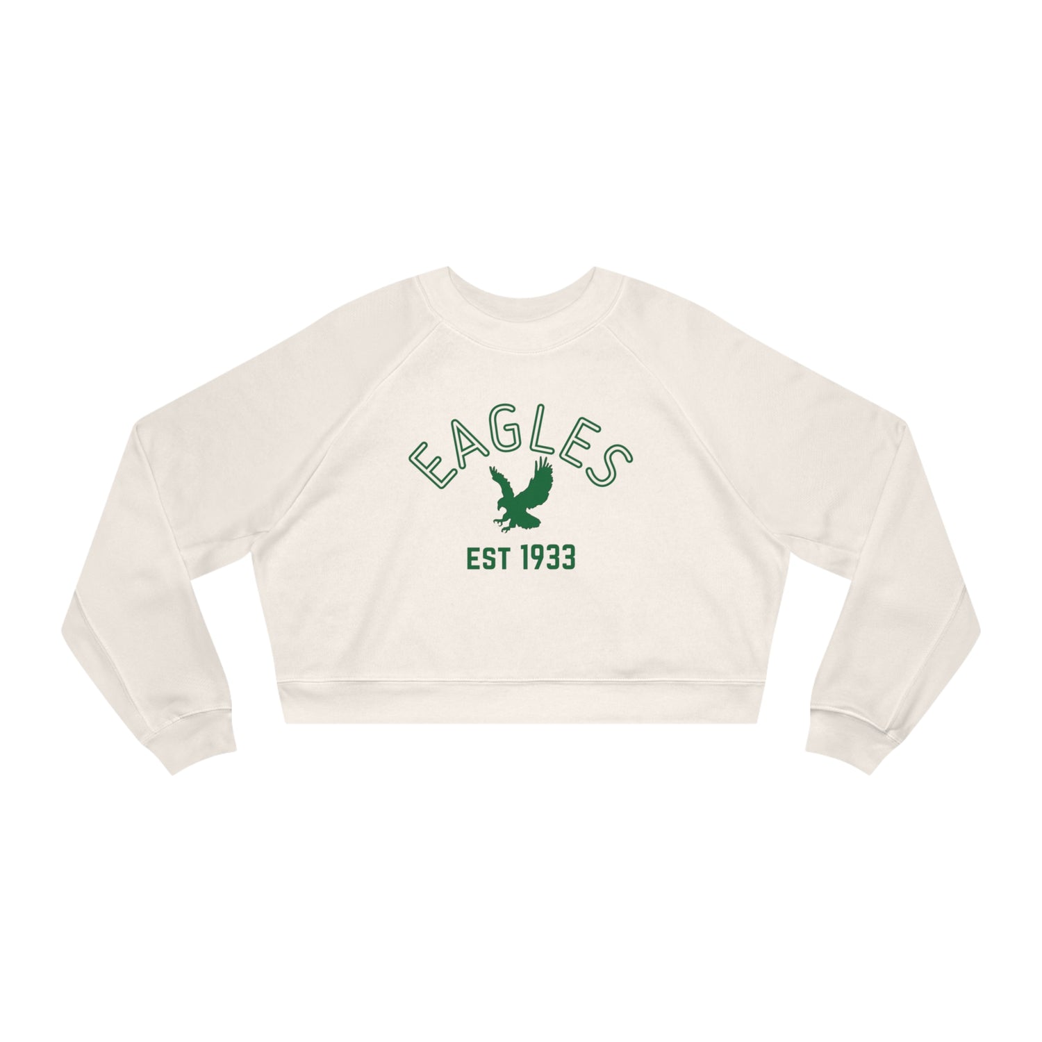 Vintage Eagles Cropped Sweatshirt, Kelly Green Eagles Cropped Sweatshirt, Eagles Cropped Sweatshirt, Philadelphia Eagles Sweatshirt - Home Field Fan